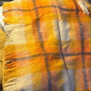 45” x 33” approx Vintage Made in Scotland Genuine Mohair Throw/Lap Blanket